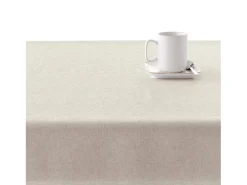 Ripshop Mantelería-Mantel resinado antimanchas XL Liso lino 101 - 100x300 cm Beige