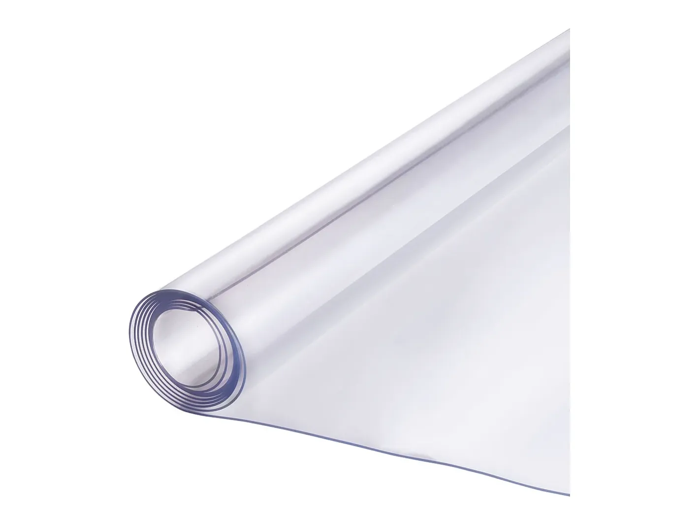 Mantelería-Mantel SucceBuy Protección de Mesa en PVC, 76 X 152 CM, Manguito en Plástico , 0.15CM de Grosor Transparente