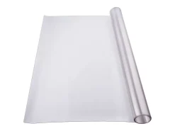Mantelería-Mantel SucceBuy Protección de Mesa en PVC 107 X 152 CM, Protección de Escritorio Helada de 0.15CM de Grosor Transparente