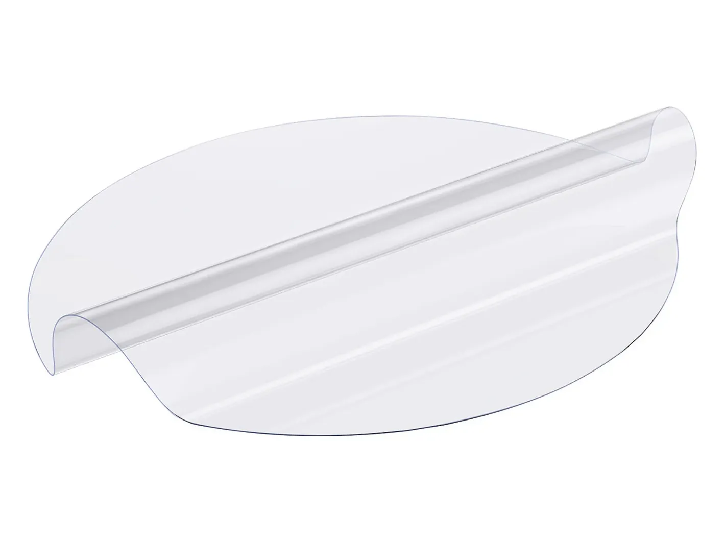 Outlet Mantel SucceBuy Protector de Mesa de PVC, Cubierta de Escritorio Redonda de Plástico de 121.92 cm, 2.0 mm de Grosor Transparente