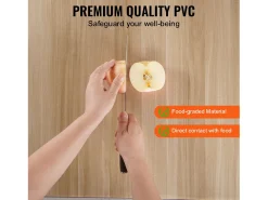Mantelería-Mantel SucceBuy Protector de Mesa de PVC, 61 x 122 cm, Tapete de Escritorio de Plástico Esmerilado, 1,5 mm de Grosor Transparente