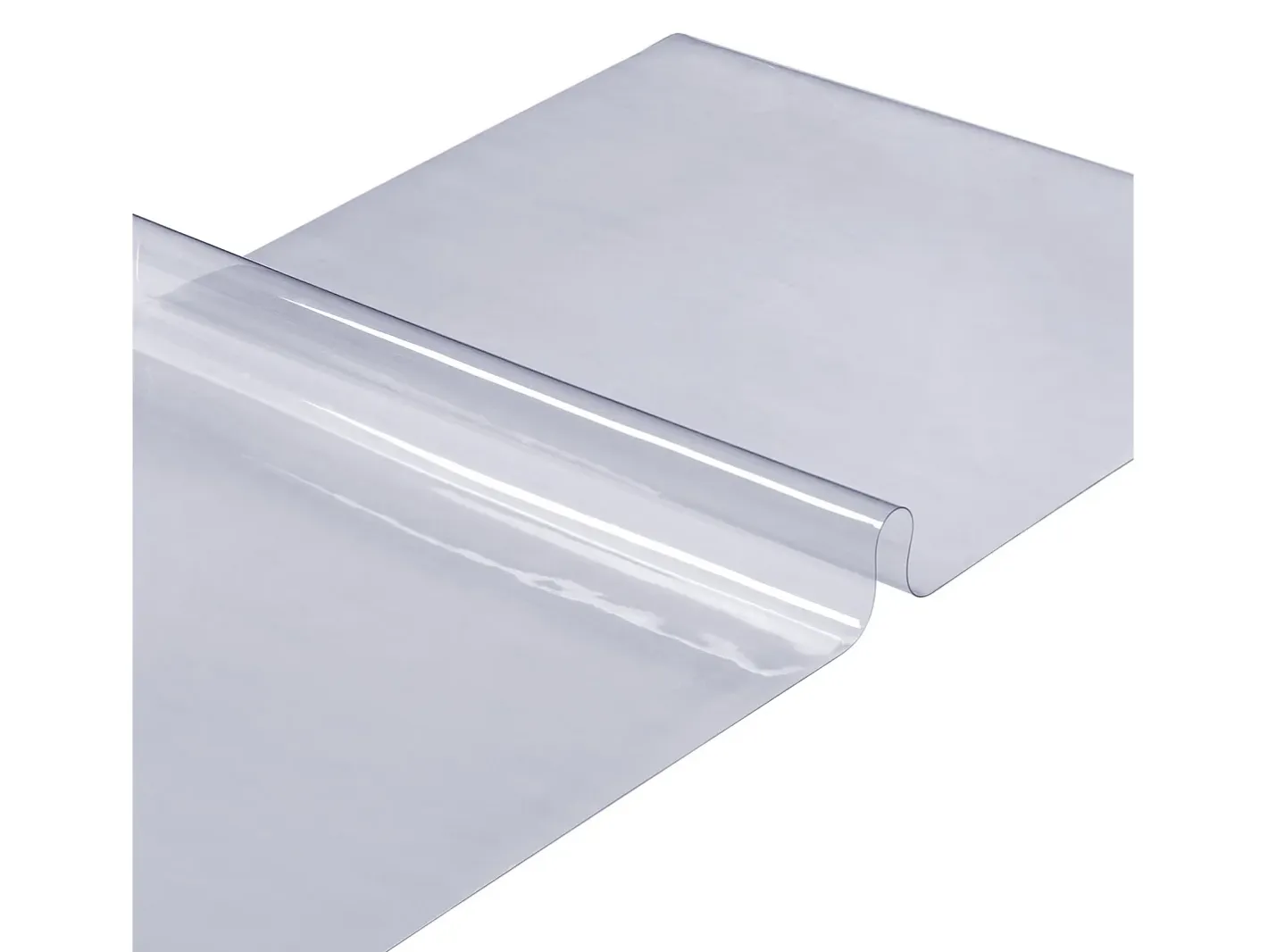 Mantelería-Mantel SucceBuy Protector de Mesa de PVC de 46 x 91 cm, Cubierta de Pl谩stico para Escritorio, 1,5 mm de Grosor Transparente