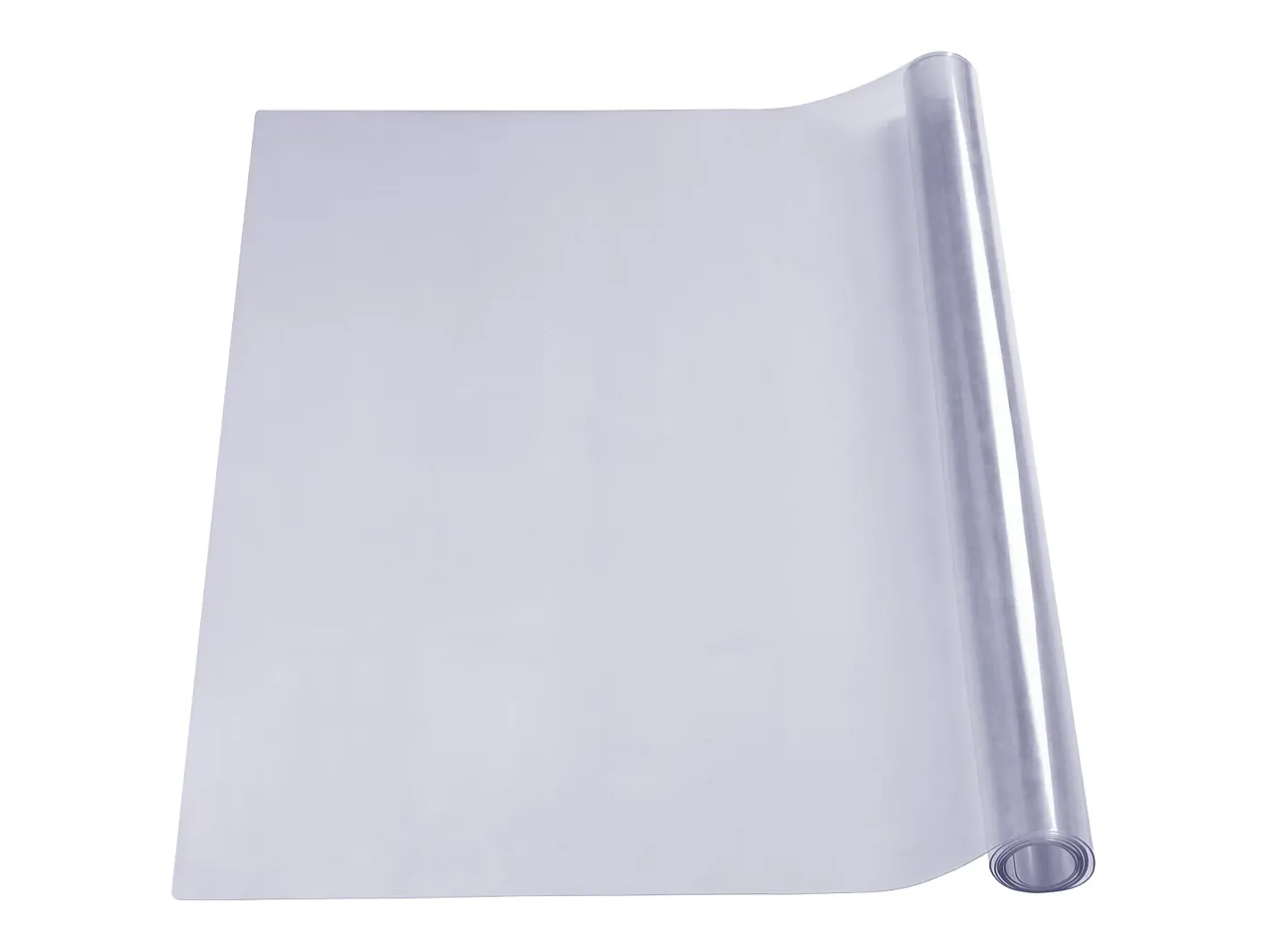 Mantelería-Mantel SucceBuy Protector de Mesa de PVC de 46 x 91 cm, Cubierta de Pl谩stico para Escritorio, 1,5 mm de Grosor Transparente