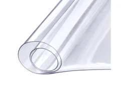 Mantelería-Mantel SucceBuy Protector de Mesa de PVC de 46 x 91 cm, Cubierta de Pl谩stico para Escritorio, 1,5 mm de Grosor Transparente