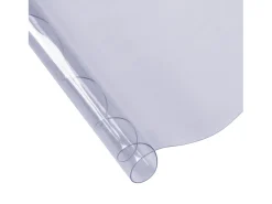 Discount Mantel SucceBuy Protector de Mesa de PVC, Cubierta de Escritorio Redonda de Plástico de 123 cm, 1.5 mm de Grosor Transparente