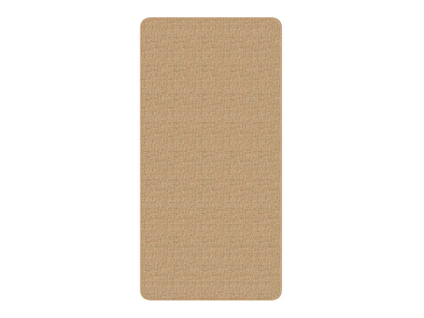 Garden Furniture Alfombra De Salón-Marcel-Joseph Alfombra de yute con reverso de latex color natural 80x160 cm Beige