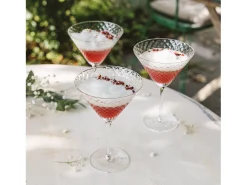 Clearance Martini - Juego de 4 copas de 23 cl para cóctel y vino aromático, diseño elegante - Zafferano, fabricado en Italia Transparente