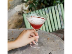 Clearance Martini - Juego de 4 copas de 23 cl para cóctel y vino aromático, diseño elegante - Zafferano, fabricado en Italia Transparente
