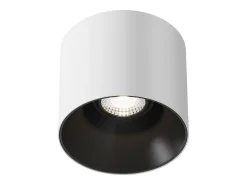Maytoni Plafón-Alfa LED Downlight montado en superficie , Negro, 2130lm, 4000K Blanco
