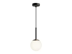 Maytoni Basic form Basic Form 15cm Modern Globe Lámpara de Techo Colgante Mate E14 Negro