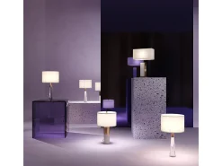 Maytoni Lámpara De Mesa-Bianco Sobremesa Moderna Pantalla Latón E27 Camel