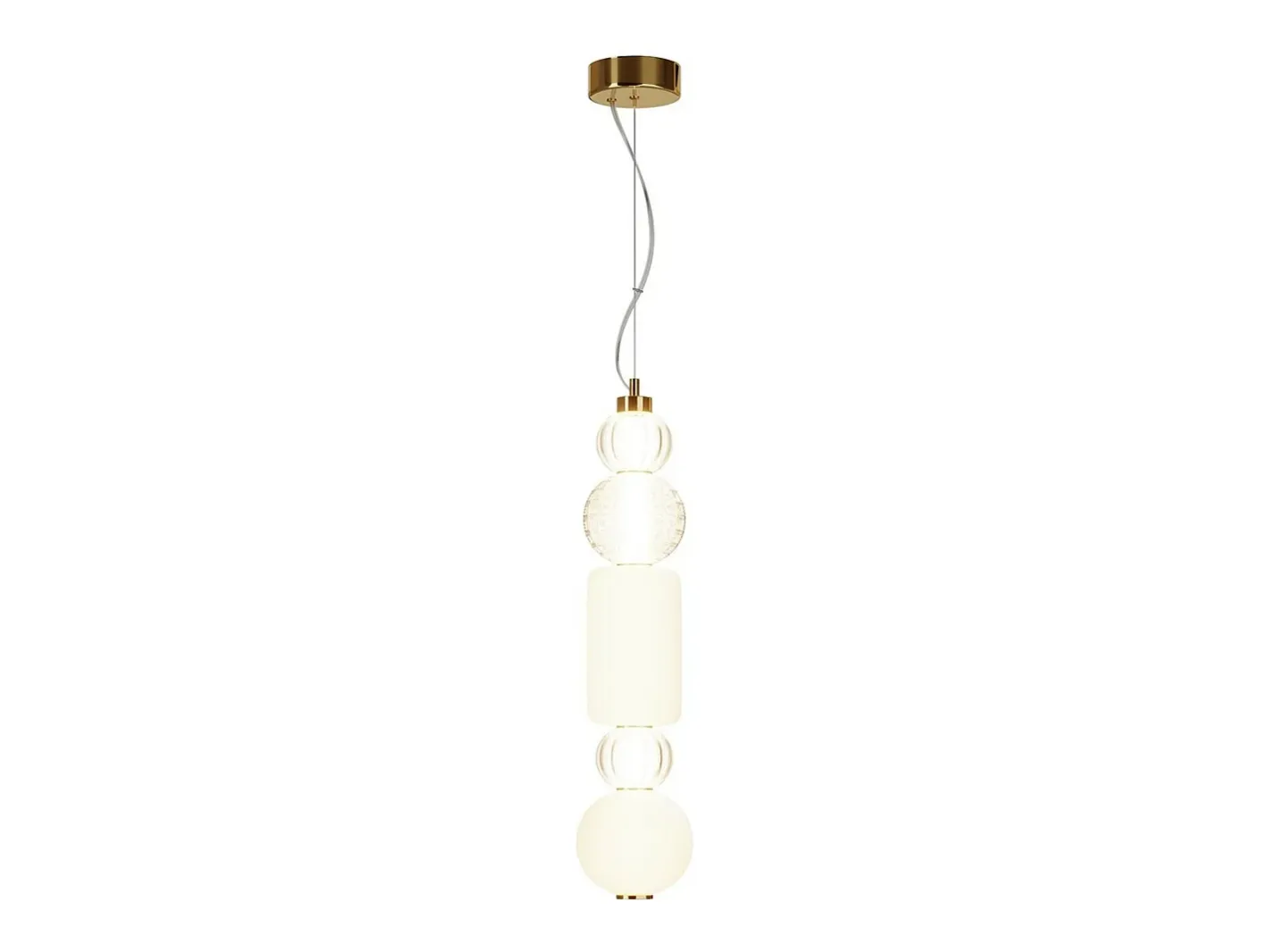 Best Maytoni Collar II Moderna Lámpara de Techo Colgante Fina Oro LED Integrado 3000K Dorado