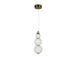 Maytoni Lámpara Suspendida-Collar Moderna lámpara de techo colgante LED integrada dorada 3000K Dorado