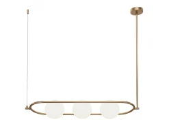 Maytoni Lámpara Suspendida-Erich Lámpara de Techo Colgante Globo Moderna 3 Luces Latón E14 Camel
