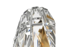 Maytoni Aplique Para Pared-Facet Lámpara de pared neoclásica de vidrio y cristal Oro Dorado