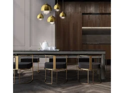 Maytoni Lámpara Suspendida-Fermi Moderna lámpara de techo colgante Fermi de 5 luces en racimo Dorado