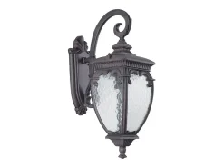 Online Maytoni Fleur Farol de pared exterior con oro, IP44 Negro