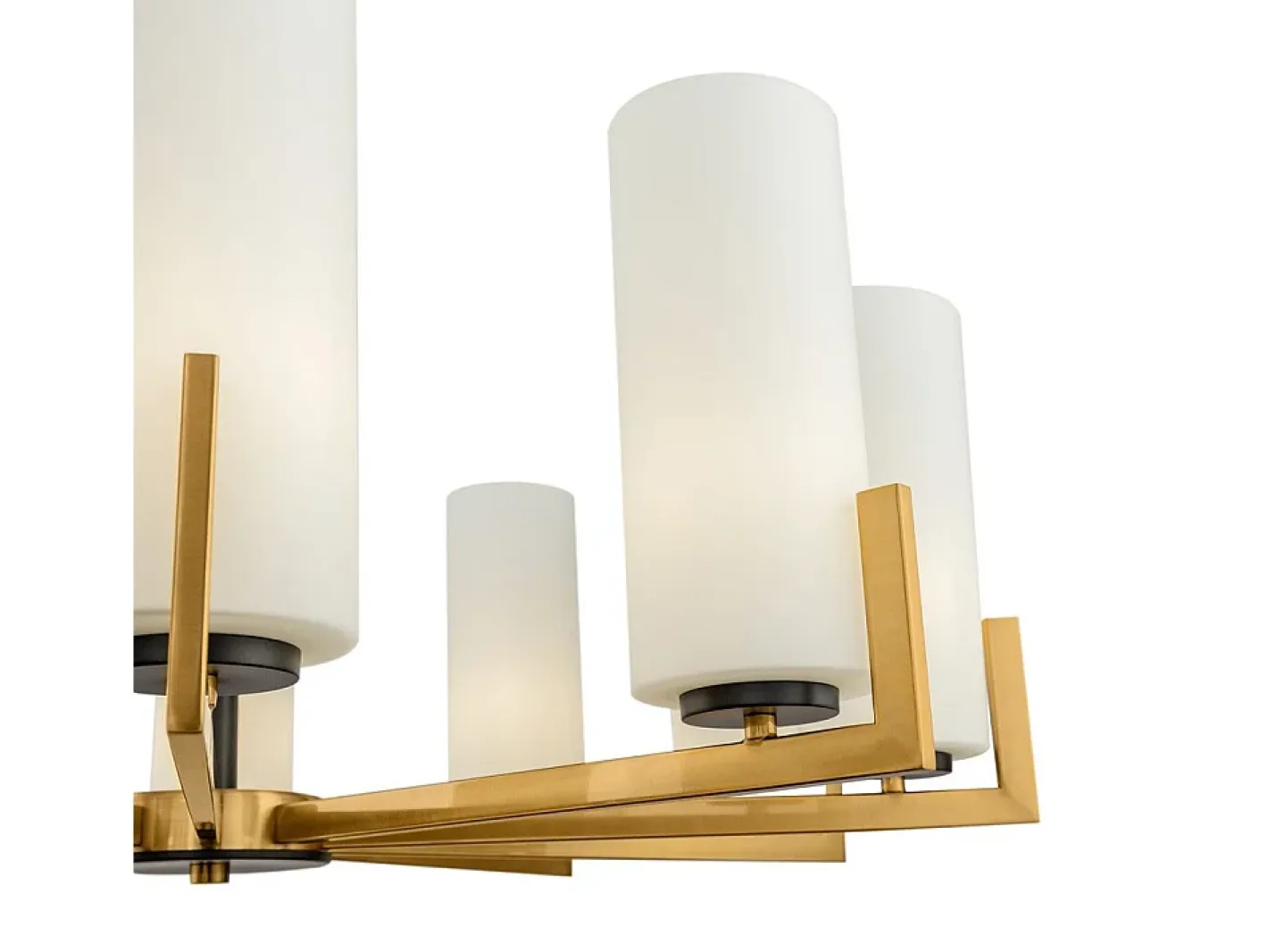 Best Maytoni Fortano Moderna lámpara de araña de latón de 10 luces Fortano con pantalla de cristal Camel