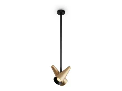 Maytoni Lámpara Suspendida-Giro Lámpara de Techo Colgante Moderna 2 Luces Latón GU10 Camel