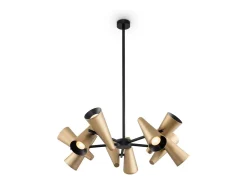 Discount Maytoni Giro Moderna lámpara de techo colgante de 10 luces con varios brazos, latón GU10 Camel