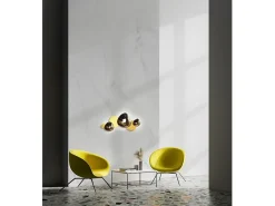 Maytoni Jack-stone Lámpara de pared LED integrada moderna dorada, 3000K Dorado Online