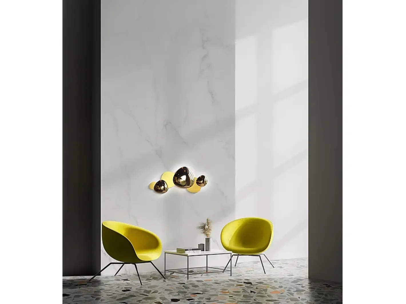 Maytoni Jack-stone Lámpara de pared LED integrada moderna dorada, 3000K Dorado Online