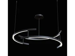 Maytoni Line Lámpara de techo colgante integrada moderna negra, 3000K Negro Discount