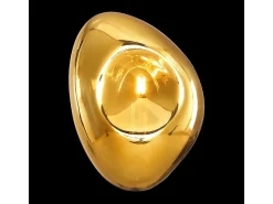 Maytoni Mabell Lámpara de pared moderna dorada, pantalla de cristal Dorado New