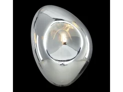 Sale Maytoni Mabell Lámpara de pared moderna cromada, pantalla de cristal Gris