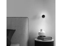 Maytoni Aplique Para Pared-Mirax Lámpara de pared de lectura negra con LED integrado Technical Mirax Negro