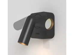 Maytoni Aplique Para Pared-Mirax Lámpara de pared de lectura negra con LED integrado Technical Mirax Negro