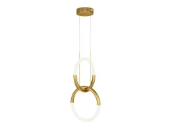 Best Maytoni Node Moderna lámpara de techo colgante LED integrada de 2 luces dorada 3000K Dorado