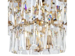 Online Maytoni Puntes Moderna lámpara de techo colgante dorada Puntes de 3 niveles y 18 luces Dorado