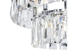 Best Maytoni Puntes Moderna lámpara de techo colgante cromada Puntes de 2 niveles y 12 luces Gris