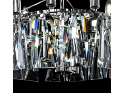 Best Maytoni Puntes Moderna lámpara de techo colgante cromada Puntes de 2 niveles y 12 luces Gris