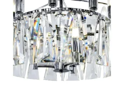 Best Maytoni Puntes Moderna lámpara de techo colgante cromada Puntes de 2 niveles y 12 luces Gris