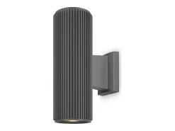 Maytoni Rando Aplique 2 Luces Up Down Exterior E27 IP54 Gris