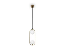 Maytoni Ring Plafón colgante globo moderno 2 luces latón G9 Camel Sale