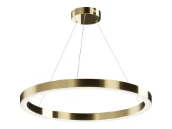 New Maytoni Saturno Moderna lámpara de techo colgante LED integrada, latón, 4200 lm, 4000 K Camel