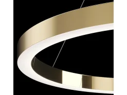 New Maytoni Saturno Moderna lámpara de techo colgante LED integrada, latón, 4200 lm, 4000 K Camel