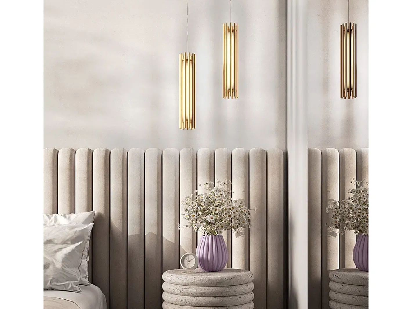 Maytoni Sonata Moderna lámpara de techo colgante LED integrada latón 3000K Camel