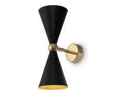 Maytoni Aplique Para Pared-Vesper Modern Vesper 2 Light Black with Gold Up Down Lámpara de pared Negro
