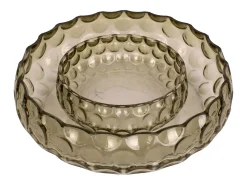 PRESENT TIME Vajilla|Presentación Y Servicio-Motas de escamas grandes - musgo Verde
