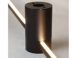 NETTLIFE - Pack de 2 luces LED de pared para interiores de 100 cm de largo, color , 8 W, lámpara de noche minimalista giratoria, blanco cálido 3000 K Negro Outlet