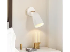 NETTLIFE Aplique Para Pared-Aplicación mural interior blanca - punto mural vintage para dormitorio retro GU10 Blanco