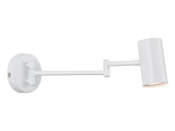 Best NETTLIFE Aplicación mural interior GU10 - lámpara de pared para dormitorio, moderno spotlight sin bombilla. Blanco