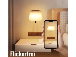 NETTLIFE Aplique de pared para interiores a batería con interruptor: Apliques de pared LED regulables, s, inalámbricos, modernos Negro