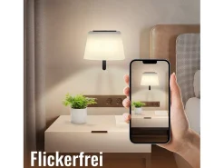 NETTLIFE Aplique Para Pared-Aplique de pared para interiores a pilas: 2 luces LED regulables con interruptor, focos de pared inalámbricos s modernos Negro