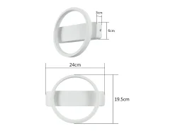 NETTLIFE Aplique LED Interior - Aplique de Diseño Moderno 7W Cálido 3000K Blanco Sale