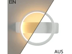 NETTLIFE Aplique LED Interior - Aplique de Diseño Moderno 7W Cálido 3000K Blanco Sale
